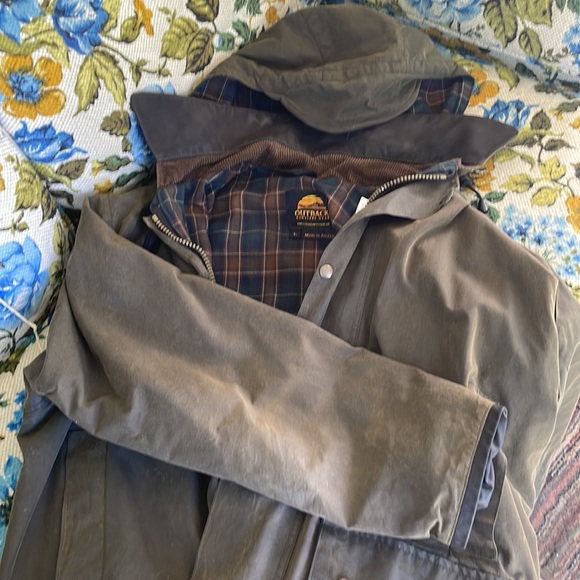 Outback Survival Gear Oilskin Jacket -men's large - Picture 6 of 6